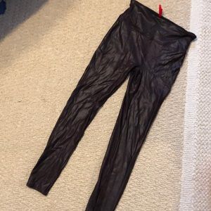 Spanx faux leather leggings